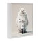Stupell Industries Funny Bear with Scooter Framed Giclee Wall Art Design by RB